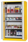 Bezpečnostní skříň  se skládacími dveřmi s požární odolností 30 minut, barva: signální žlutá RAL 1004